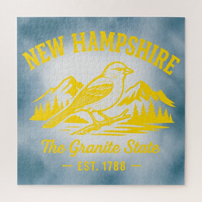 Puzzle New Hampshire l'État de granit (Vertical)