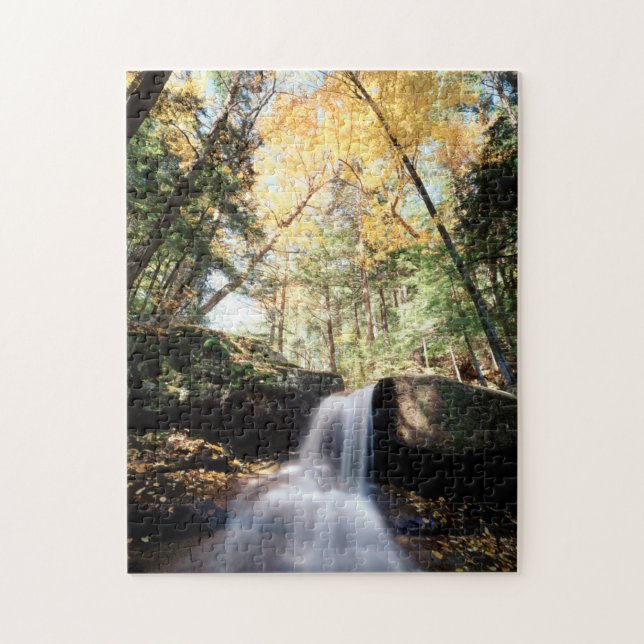 Puzzle New Hampshire, Une cascade dans le White (Vertical)
