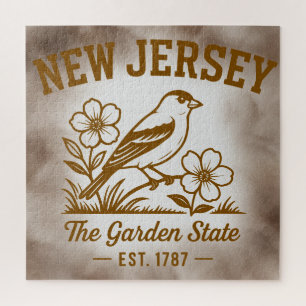 Puzzle New Jersey l'État jardin