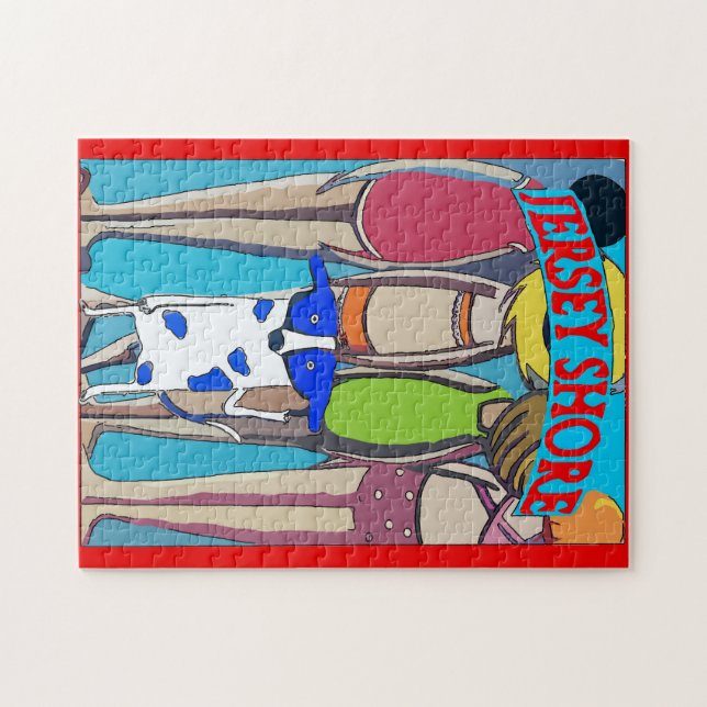 Puzzle New Jersey, Shore dog, (Horizontal)