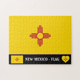 Puzzle New Mexico Flag & New Mexico State USA /America