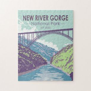 Puzzle New River Gorge National Park West Virginia Bridge