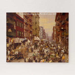 Puzzle New York - 1891. Vœux de Noël