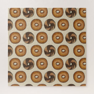 Puzzle New York Bagels Plain Marbre Rye Petit déjeuner