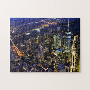 Puzzle New York City Big Apple Night Creative