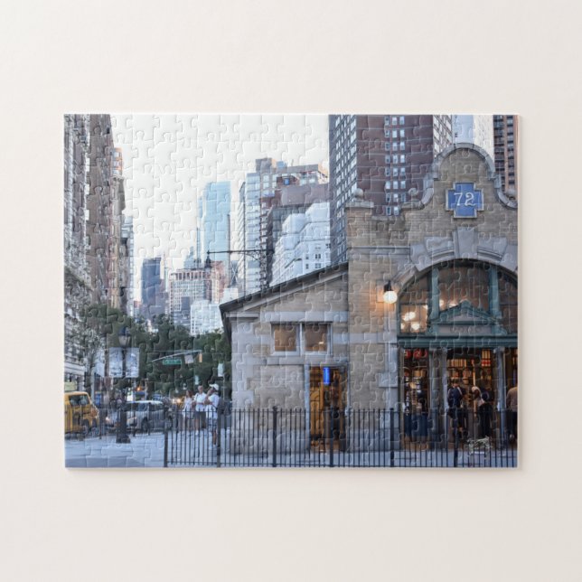 Puzzle New York City Dusk Upper West Side 72nd Street NYC (Horizontal)