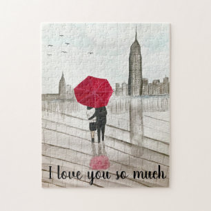 Puzzle New York City Love couple Manhattan ville