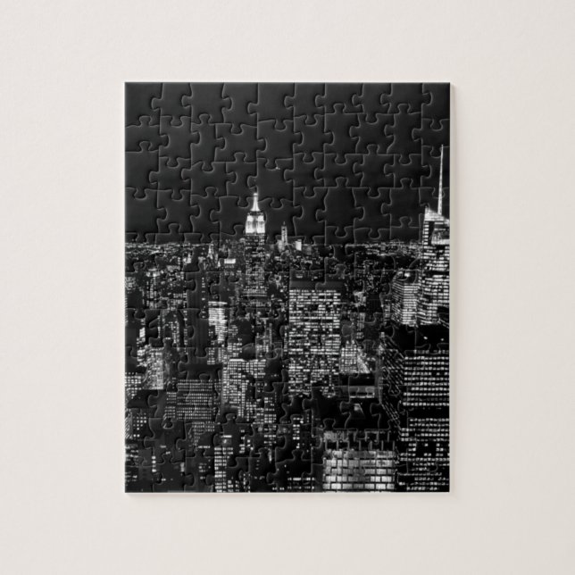 Puzzle New York City Night Skyline (Vertical)