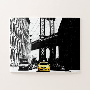 Puzzle New York City Nyc Taxi jaune Brooklyn Bridge