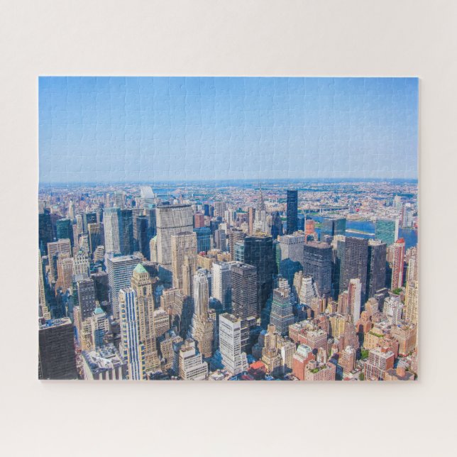 Puzzle New York City Skyline Photo Building Vue Ville (Horizontal)