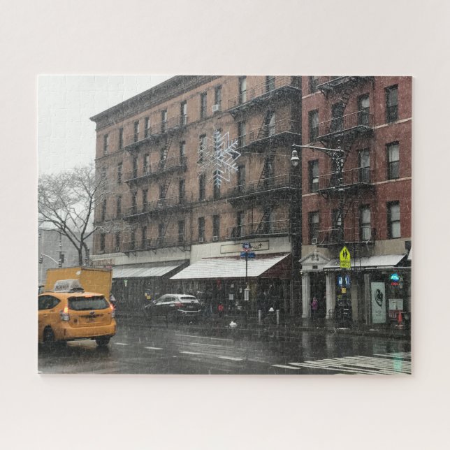 Puzzle New York City Upper West Side Snow Photographie (Horizontal)