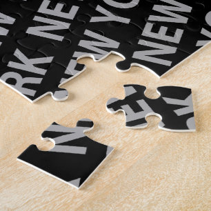 Puzzle New York Motif Grey