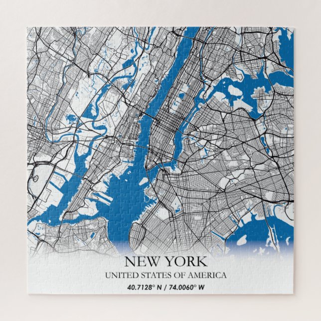 Puzzle New York NY USA Travel City Map (Vertical)