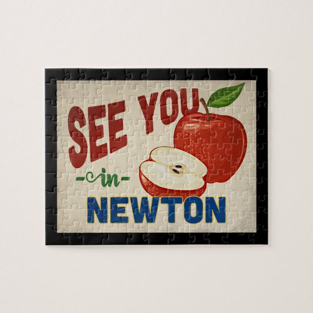 Puzzle Newton Massachusetts Apple - Vintage voyage (Horizontal)