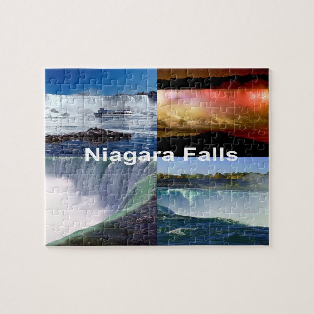 Puzzle Niagara Falls New York Photo Collage Cascade (Horizontal)