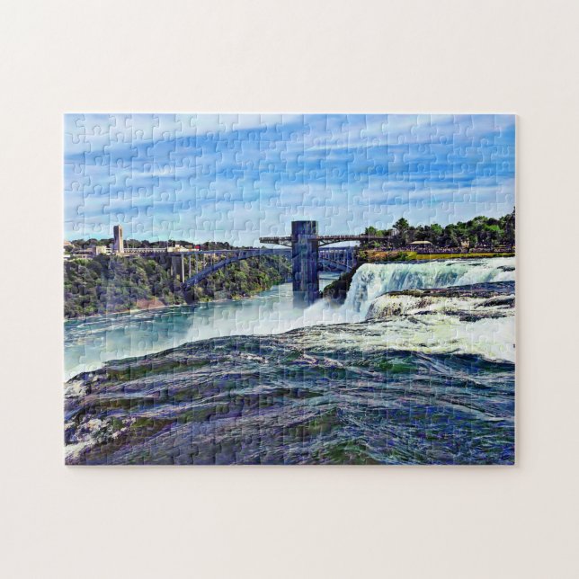 Puzzle Niagara Falls NY : Prospect Point Observation Towe (Horizontal)
