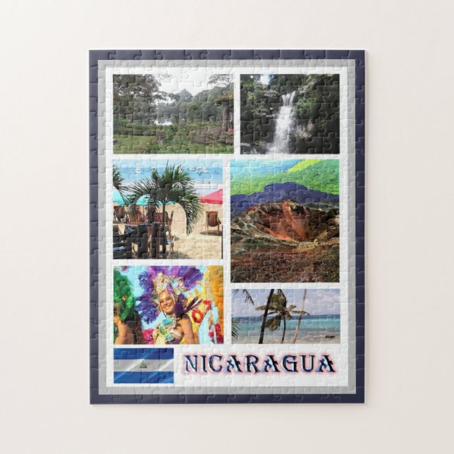 Puzzle Nicaragua - Mosaic - (Vertical)