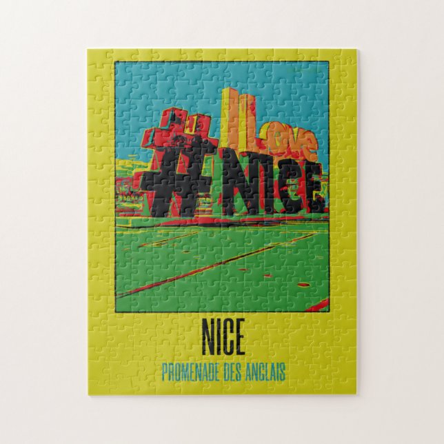Puzzle Nice France Promenade des Anglais (Vertical)