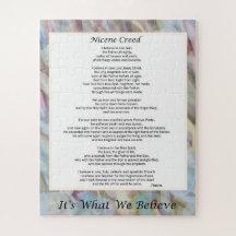 Puzzle Nicene Creed Large Pieces Christian Prayer