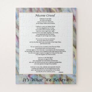 Puzzle Nicene Creed Large Pieces Christian Prayer
