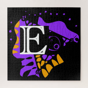 Puzzle Nid d'oiseau - Lettre initiale personnalisée E