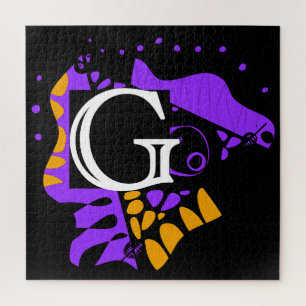 Puzzle Nid d'oiseau - Lettre initiale personnalisée G