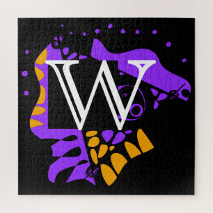 Puzzle Nid d'oiseau - Lettre initiale personnalisée W