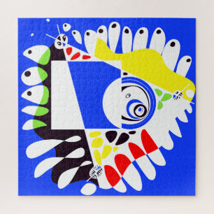 Puzzle Nid d'oiseau - Royal Blue White