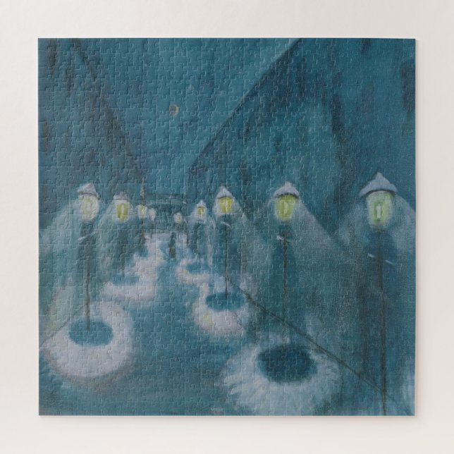 Puzzle Night Street (Street By Night) (1922) Walter Grama (Vertical)