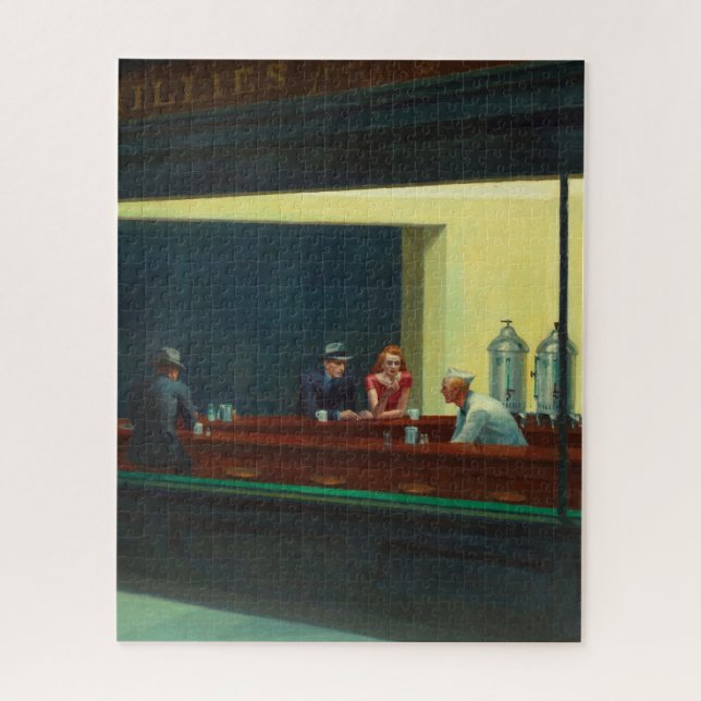 Puzzle Nighthawks peinture par Edward Hopper  (Vertical)