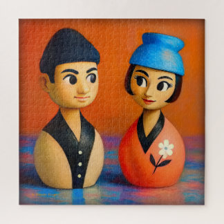 PUZZLE NIKO ET HANA PUZZLE. 20 X 20 POUCES.