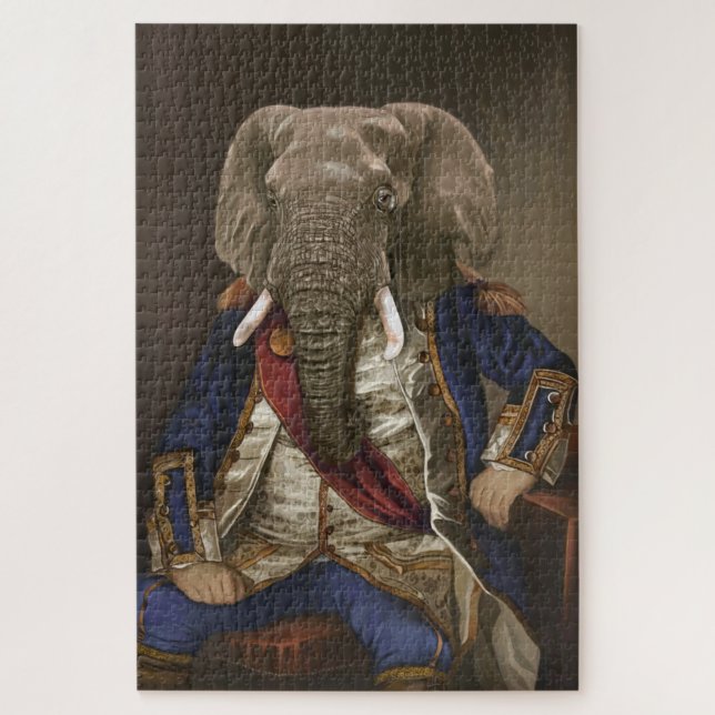 Puzzle Noble Beasts - Dandy Elephant Poster (Vertical)