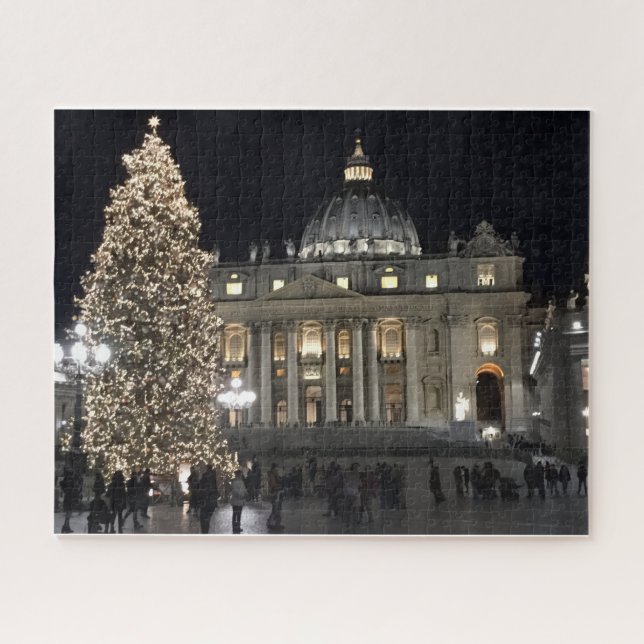 Puzzle Noël à la nuit sur St. Peters Carré (Horizontal)