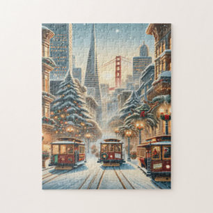 Puzzle Noël à San Francisco – Skyline de la baie