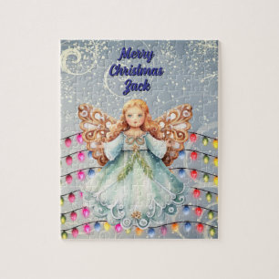 Puzzle Noël ange personnalisé