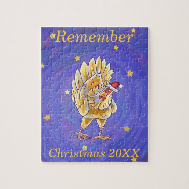 Puzzle Noël au poulet (Vertical)
