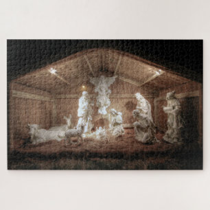 Puzzle Noël Avent Jésus Nativité Manger Scène