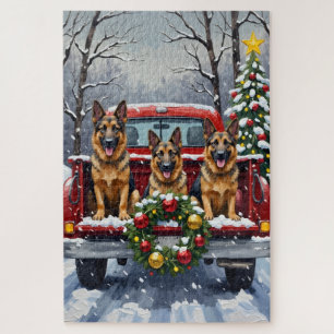 Puzzle Noël Berger Allemand Camion Rouge Fêtes