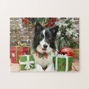 Puzzle Noël - border collie - Jessup