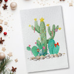 Puzzle Noël Cactus Noël Sud-Ouest<br><div class="desc">Ce design a été créé par art numérique et peut être personnalisé dans la zone fournie par le changement de la photo et/ou du texte. Vous pouvez également le customiser en choisissant l'option cliquer pour customiser une autre option et supprimer ou modifier la couleur de l'arrière - plan, ajouter du...</div>