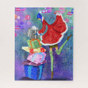 Puzzle Noël - Cadeau Pour Tout Le Monde - Dessin Père Noë