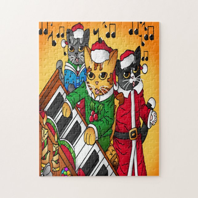 Puzzle Noël Carol Cats (Vertical)