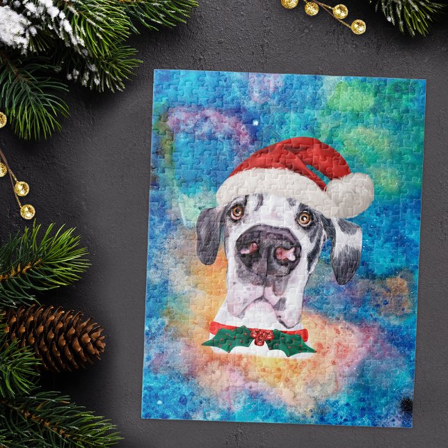 Puzzle Noël Chien de Race Grand Danois (Créateur téléchargé)