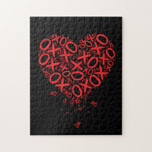 Puzzle Noël Coeur XOXO