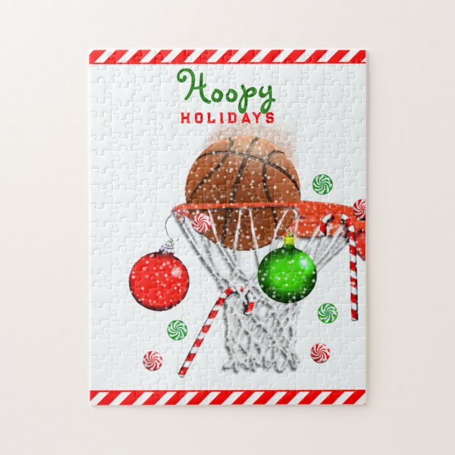 Puzzle Noël de basketball (Vertical)