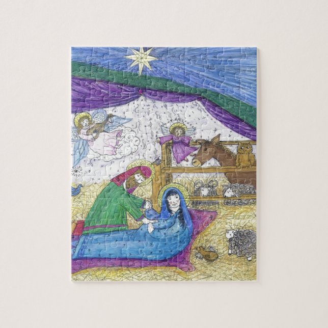 Puzzle Noël de la Nativité (Vertical)