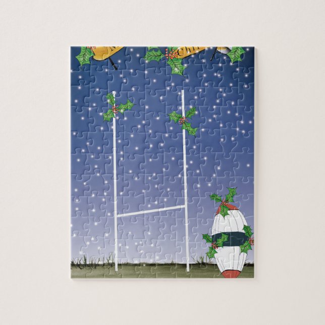 Puzzle Noël de rugby (Vertical)
