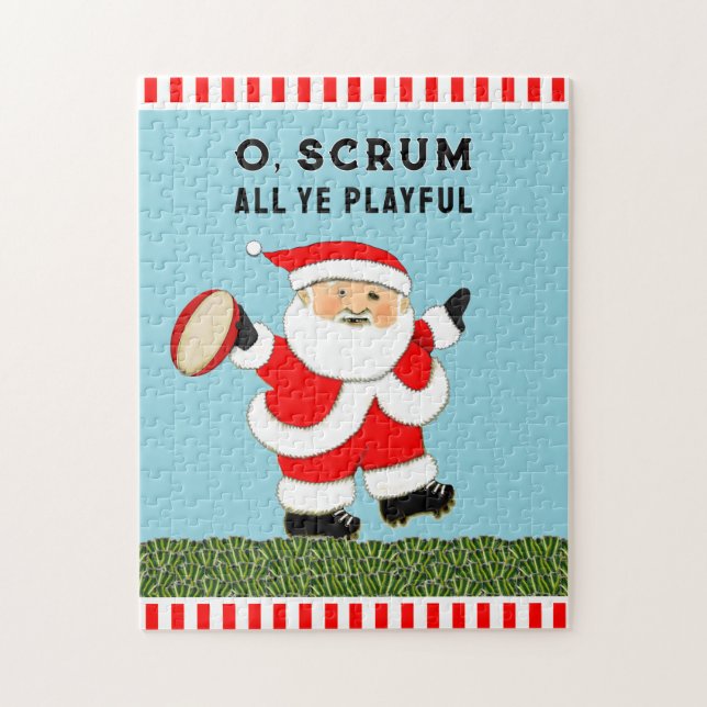 Puzzle Noël de rugby  (Vertical)