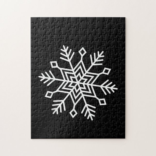 Puzzle Noël d'hiver Flocon de neige Correspondant à la fa (Vertical)