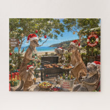 Noël drôle de kangourous australiens BBQ 520 pièce